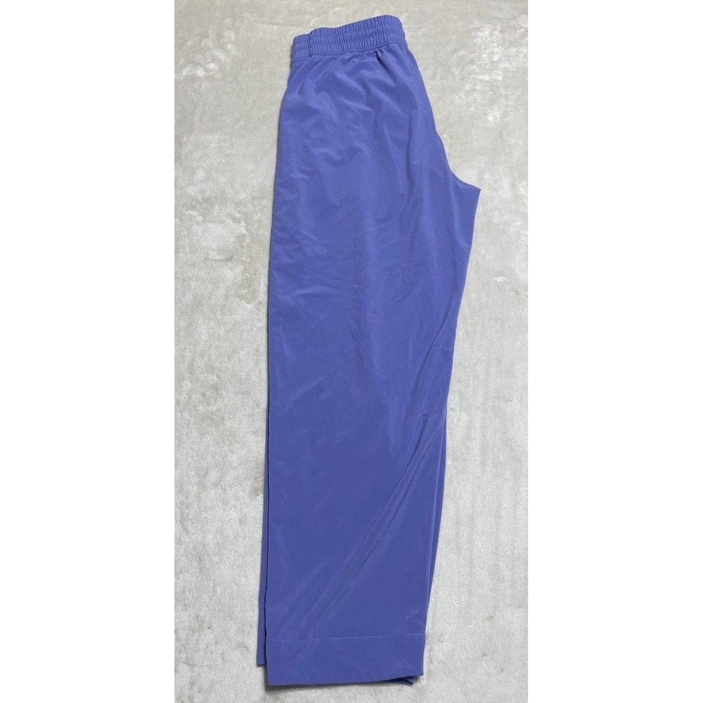 Athleta Crop Pants Womens Size 2 Arrival Purple Elastic Waist Drawstring Pull On - Picture 5 of 14